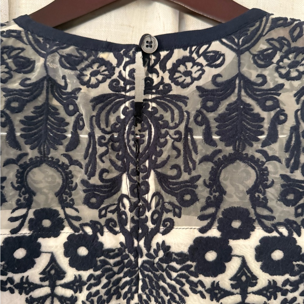 Sea New York Navy and White Mini Dress Size 2 - Picture 5 of 5